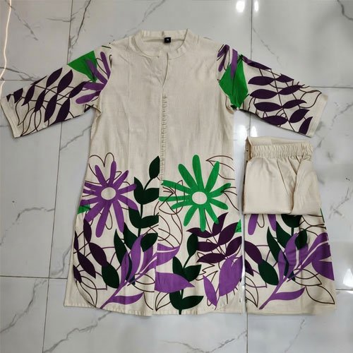 Ladies Cotton Printed Co-Ord Set