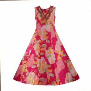Ladies Floral Print Midi Dress
